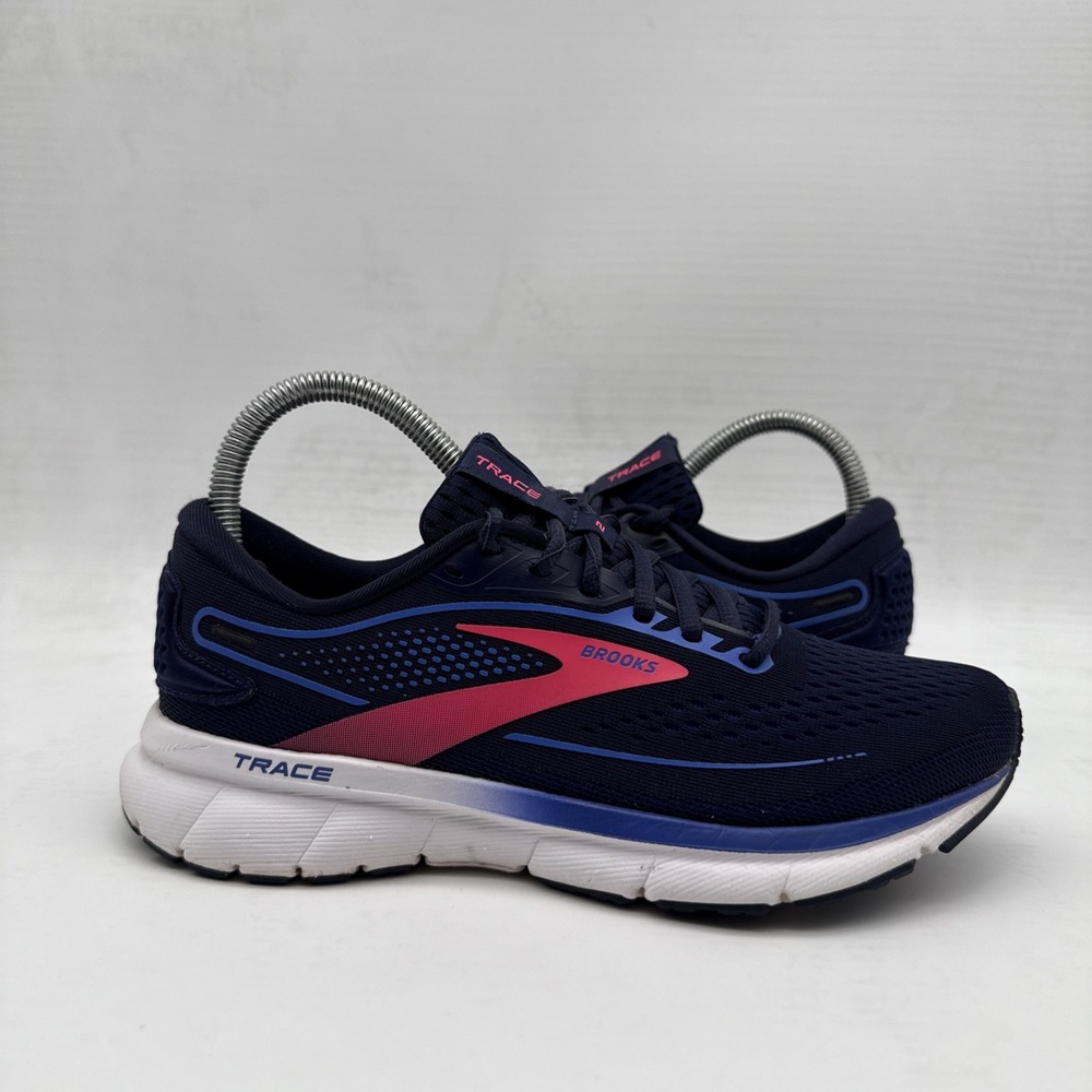 BROOKS Trace 2 Running Shoes Sneakers Navy Blue  1203751B460 Women - Sz 6.5 B